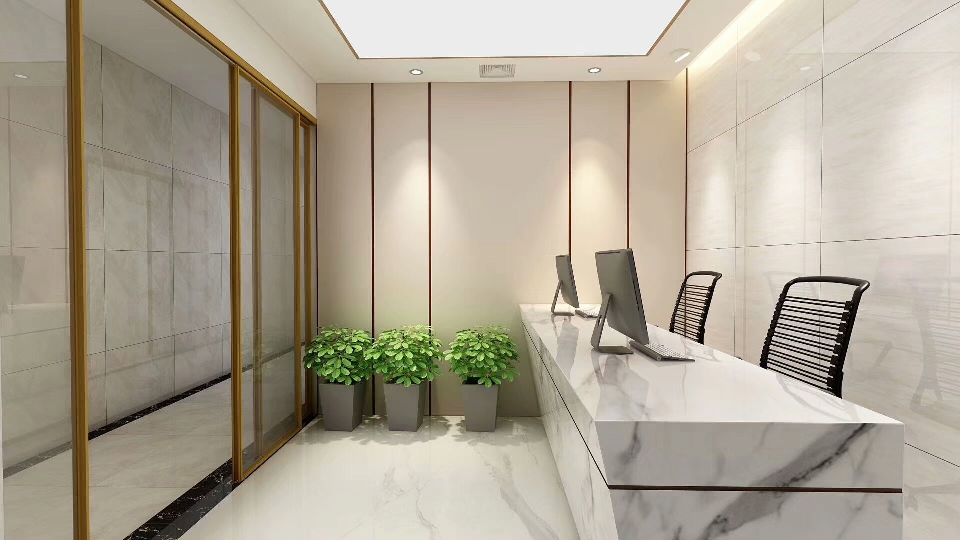 辦公室前臺裝修應使用哪種材質(zhì)材料？