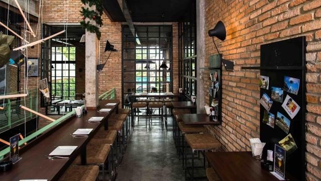商業(yè)空間:越南西貢主題餐廳工業(yè)風(fēng)格設(shè)計(jì)