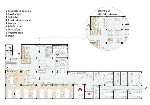 辦公空間:開放式的伊斯坦布爾聯(lián)合辦公室設(shè)計